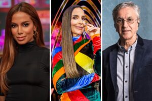 Anitta, Ivete Sangalo e Caetano Veloso