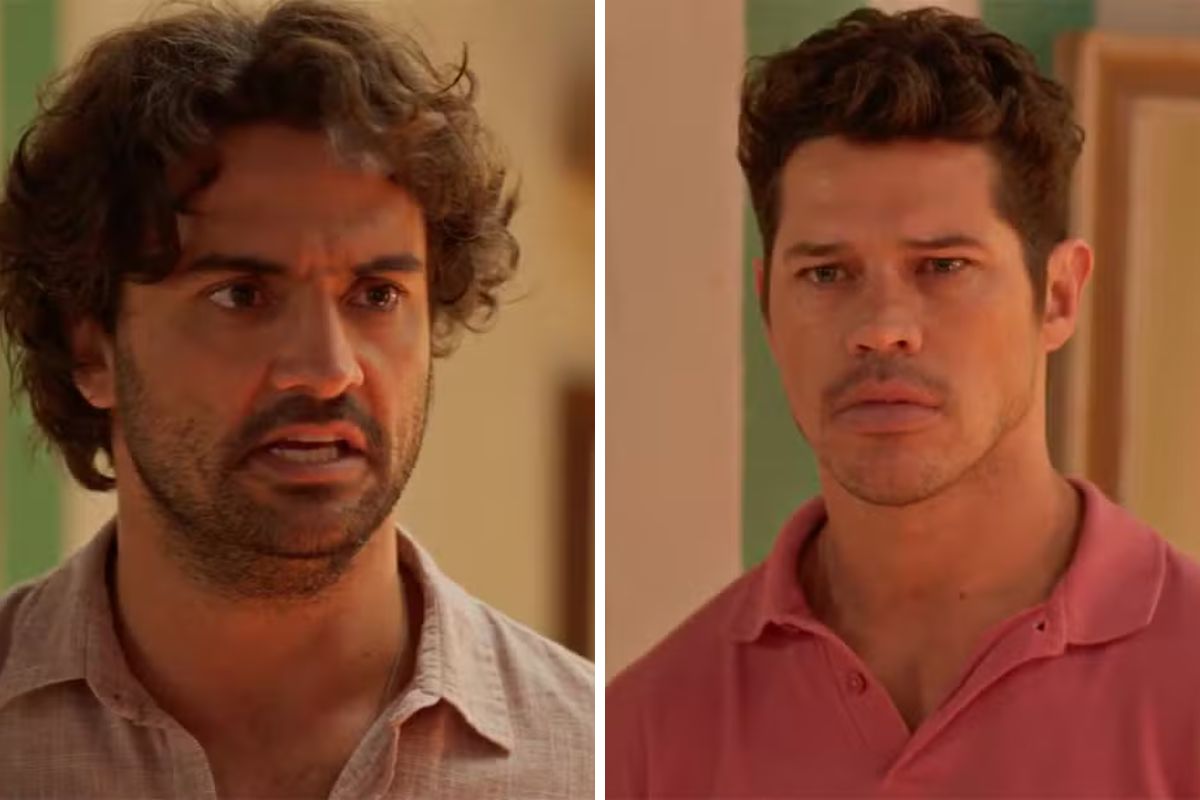 Artur e Marcelo em "No Rancho Fundo"