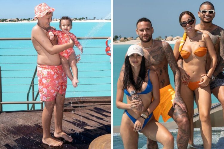 Neymar, Bruna Biancardi, Mavie e Davi Lucca