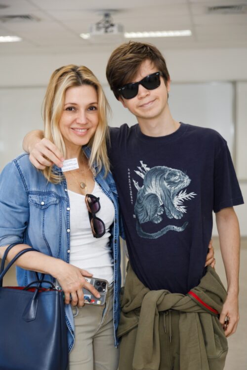 Patrícia de Sabrit e o filho