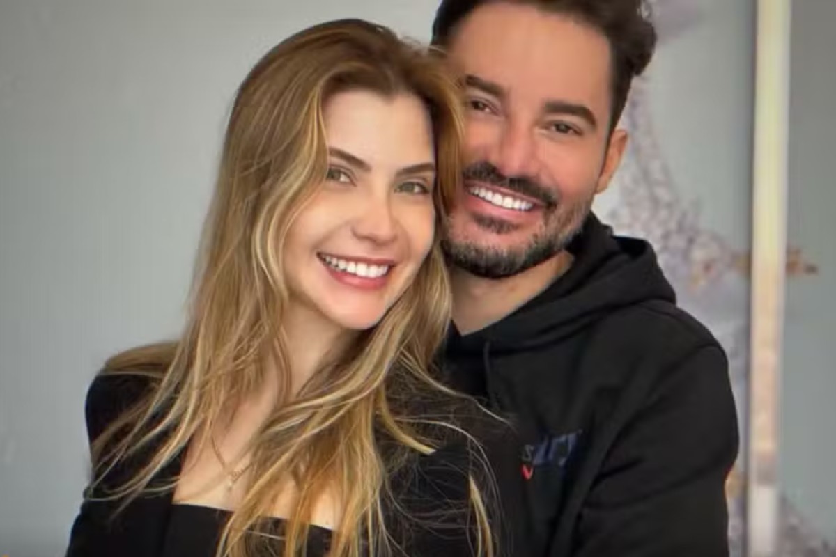 fernando zor abraçado com a namorada, lara bissi