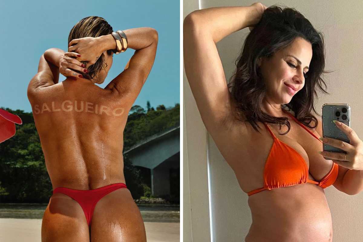 Fotomontagem de Viviane Araújo e Flávia Alessandra