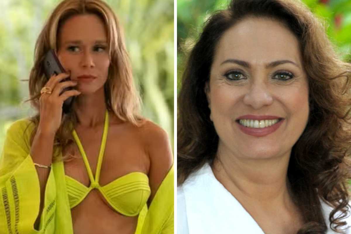 fotomontagem de mariana ximenes e eliane giardini em novelas