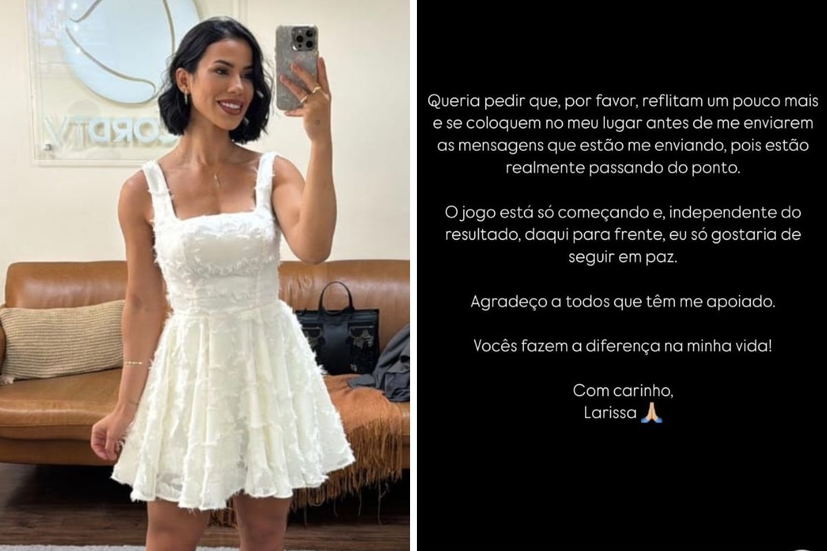 Larissa Tomásia fez desabafo