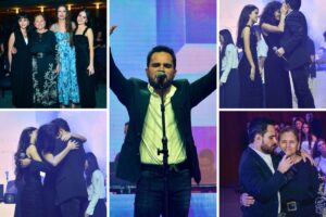 Luciano Camargo faz show gospel em culto