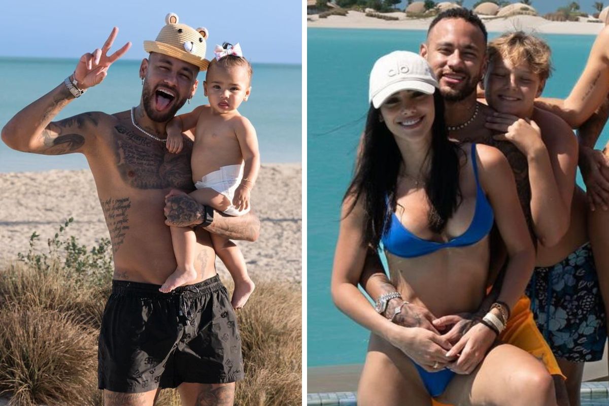 Neymar, Bruna Biancardi, Mavie e Davi Lucca