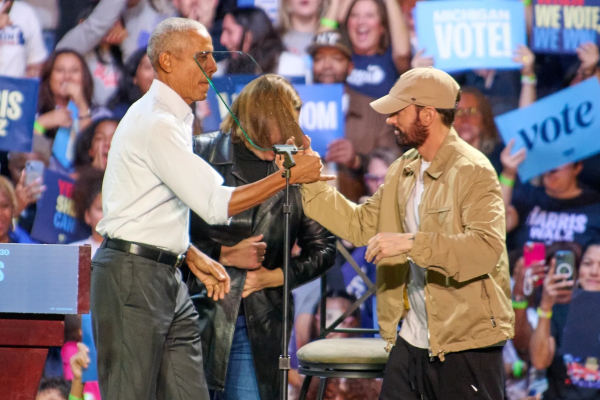 Barack Obama e rapper Eminem