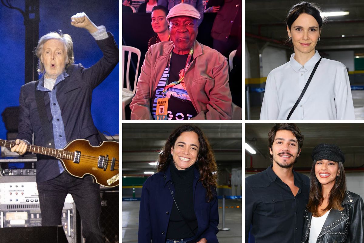 Paul McCartney fez show em São Paulo com a presença de famosos na plateia