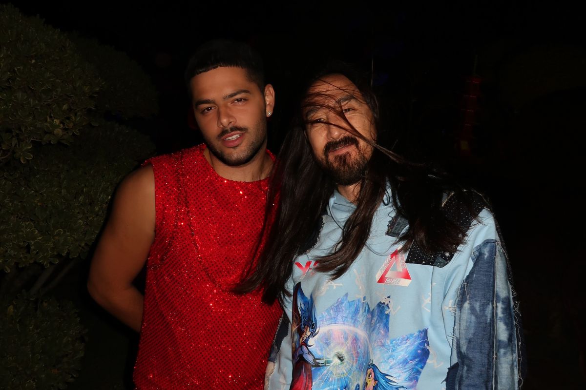 Pedro Sampaio e Steve Aoki