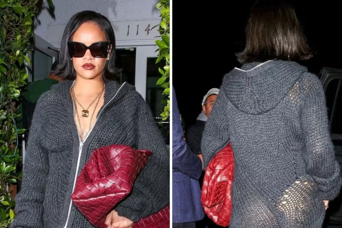 Rihanna usa fio dental em jantar