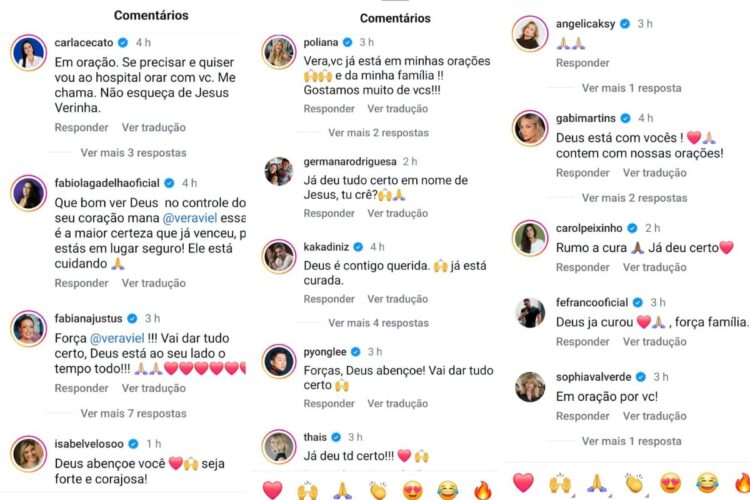 Vera Viel ganha apoio de famosos após diagnóstico de câncer