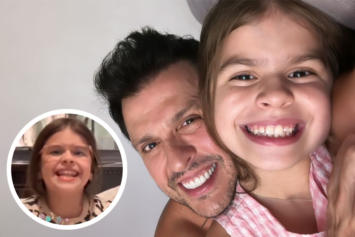 Ceará e a filha Valentina Muniz