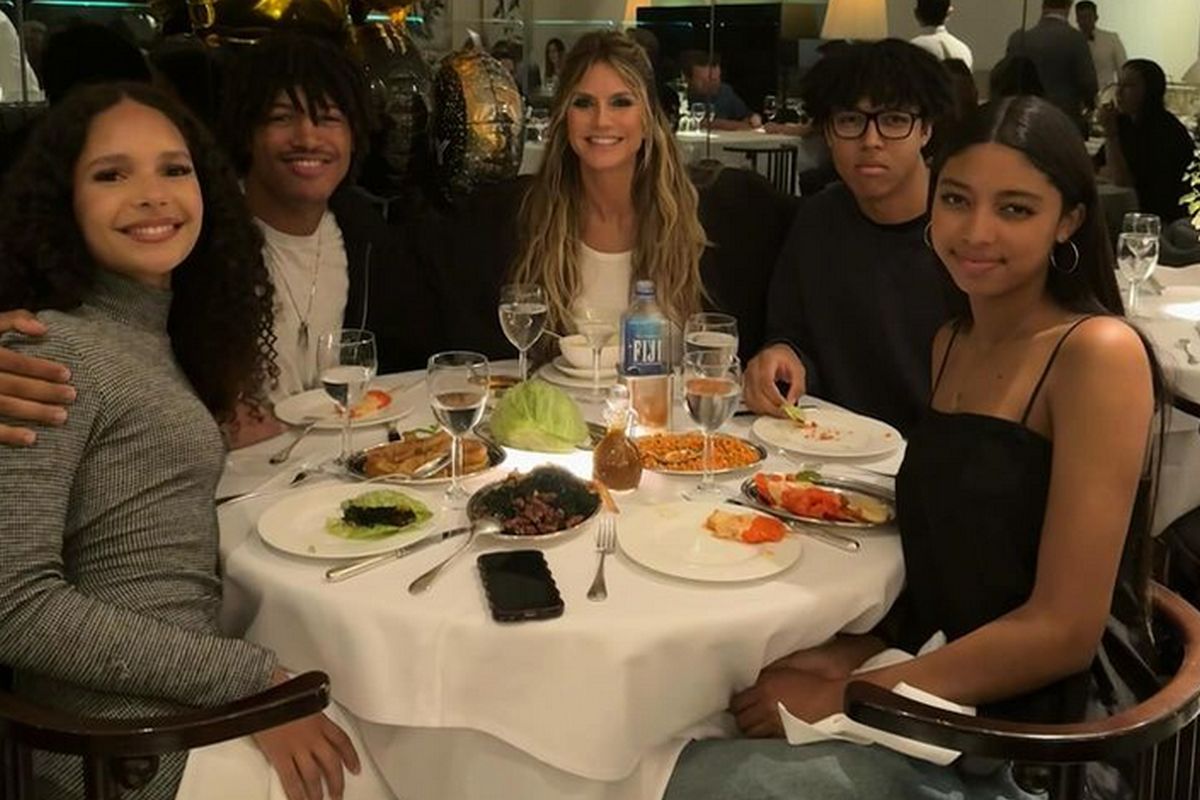 Heidi Klum e os filhos