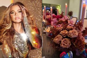 Khloe Kardashian mostra ceia de Thanksgiving
