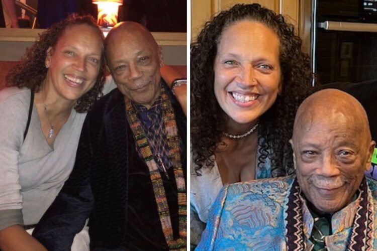 Quincy Jones e a filha Martina