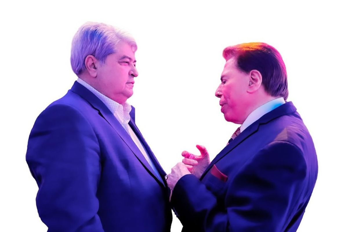 José Luiz Datena e Silvio Santos