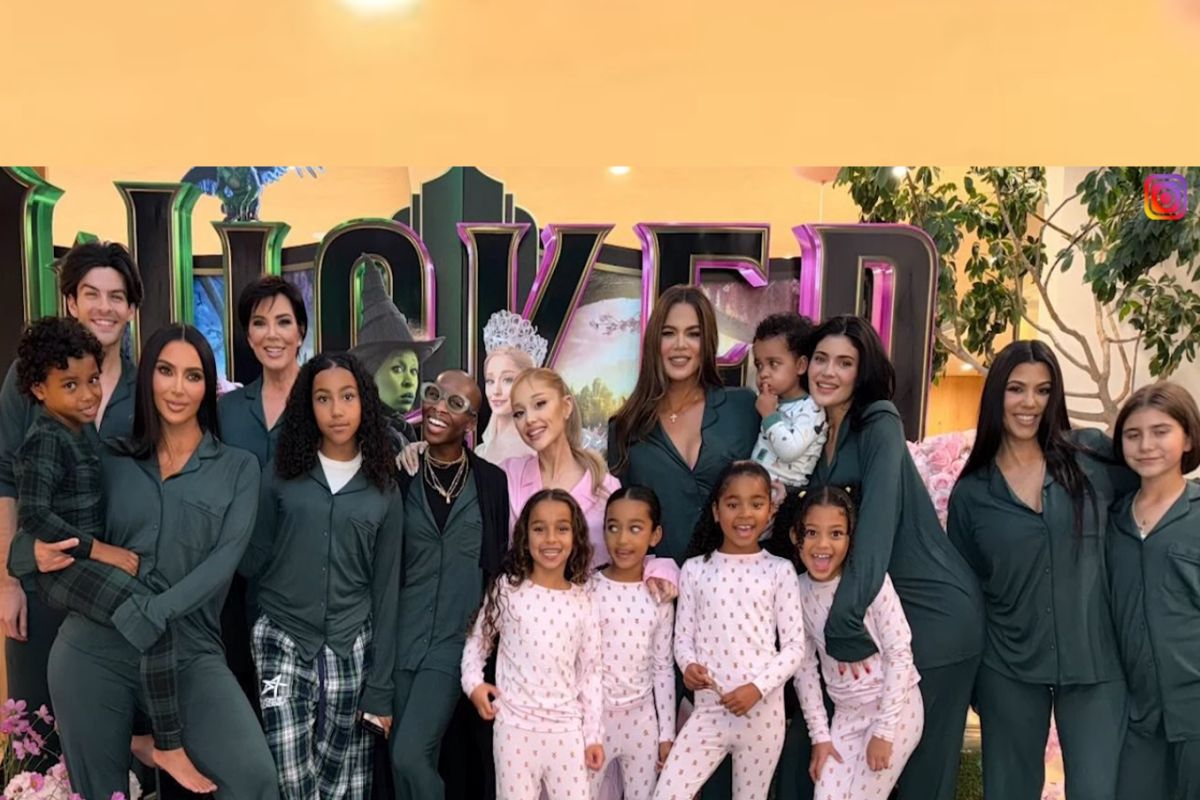 Família Kardashian com Ariana Grande e Cynthia Erivo