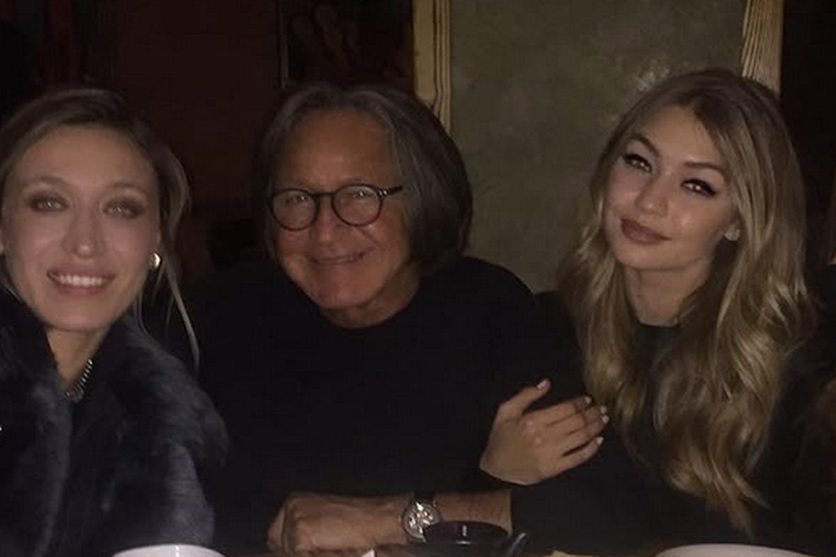 Gigi Hadid com o pai e a namorada