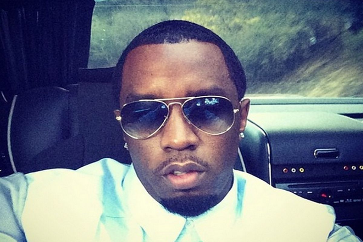 P. Diddy em selfie no carro