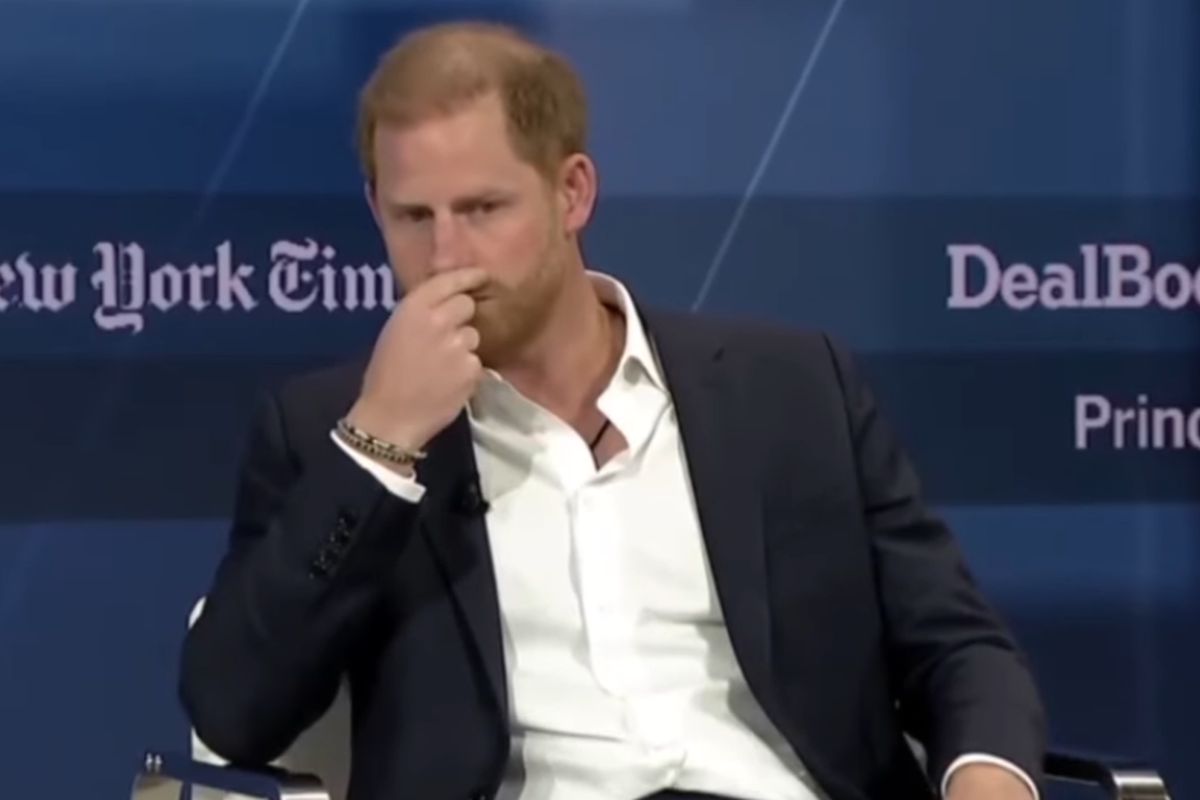 Príncipe Harry durante o DealBook Summit 2024