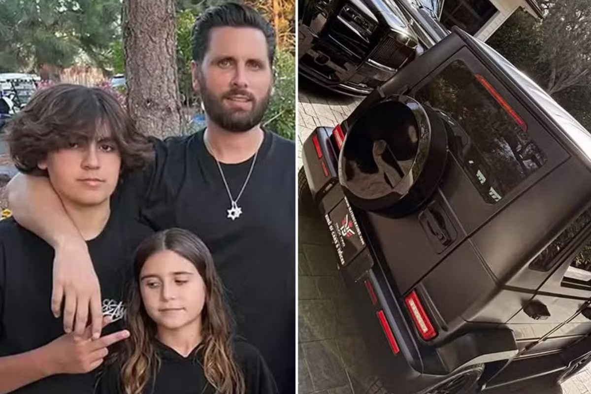 Scott presenteia o filho, Mason, com carro de R$ 500 mil