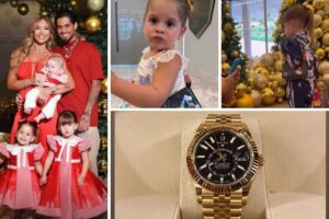 Virginia Fonseca deu presentes para Zé Felipe e as filhas Maria Alice e Maria Flor