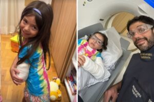 Zoe e Duda Nagle no hospital