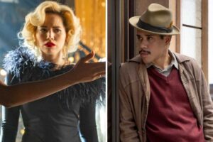 fotomontagem de zélia (letícia colin) e basílio (cauê campos) m garota do momento