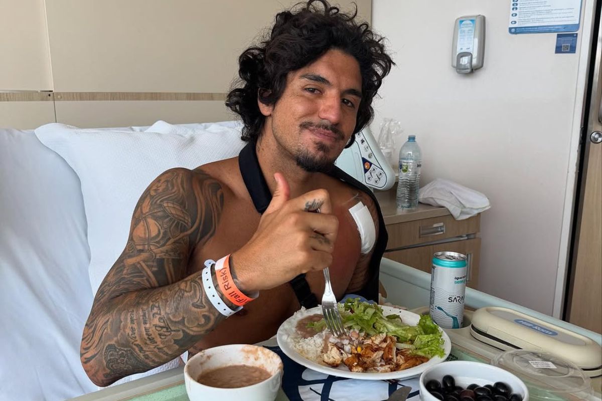 Gabriel Medina no hospital