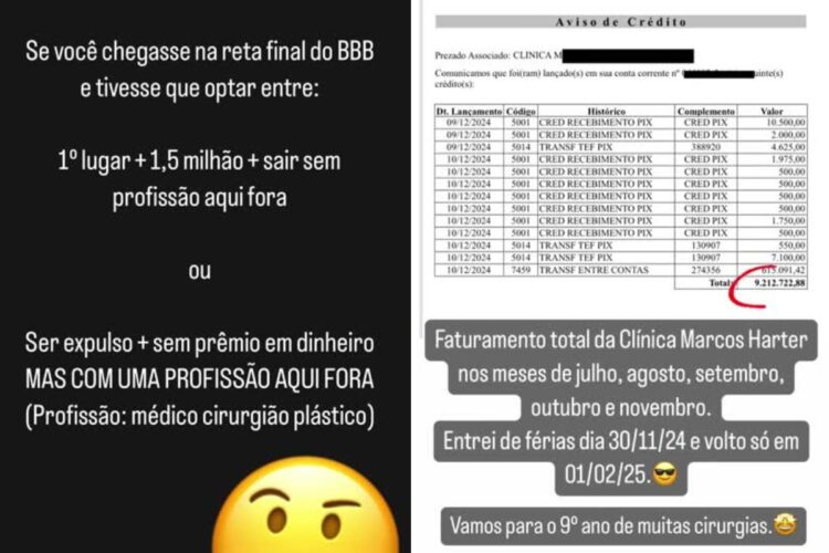 Marcos Harter ironizou o Documentário do BBB e relato de Emilly Araújo