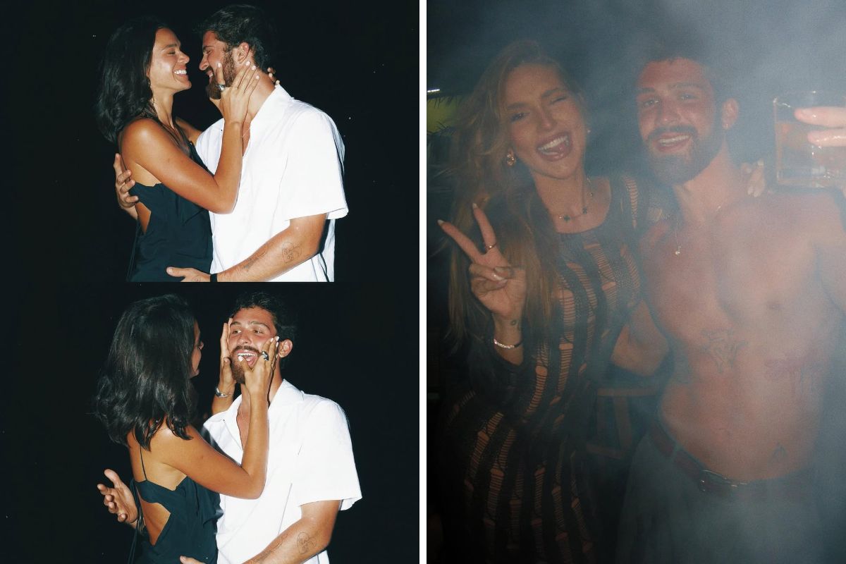 João Guilherme com Bruna Marquezine e Virginia Fonseca