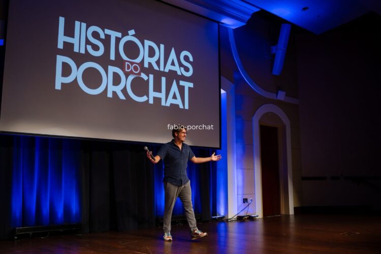 Fábio Porchat durante show nos Estados Unidos