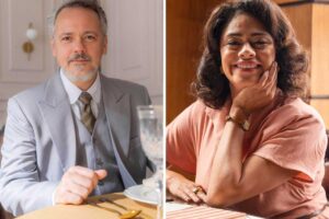 fotomontagem de raimundo (danton mello) e marlene (ana flávia cavalcanti) em garota do momento