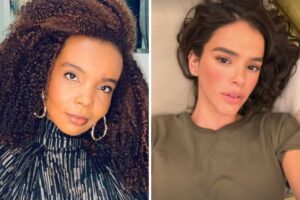 fotomontagem de thelma assis e bruna marquezine