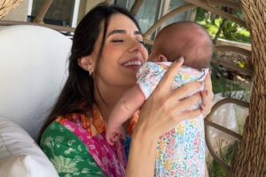 Jade Magalhães e a filha, Serena