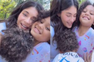 Kylie Jenner com os filhos