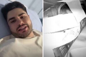 Lucas Souza em hospital