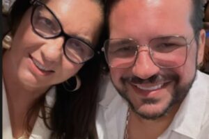 margareth serrão, mãe de virginia, com namorado, danilo nascimento