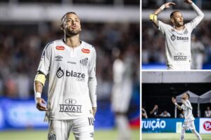 Neymar volta a jogar pelo Santos