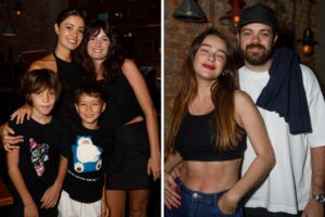 Sophie Charlotte com irmão e filho