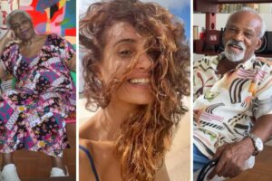 Camila Pitanga e os pais