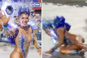 Lore Improta no desfile da Viradourio