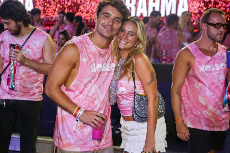 Luisa Perisse e Rafael Coimbra curtindo Carnaval do Rio de Janeiro