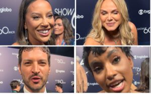 Entrevistas Show de 60 anos da Globo -videos e reportagem de Flavia Cirino