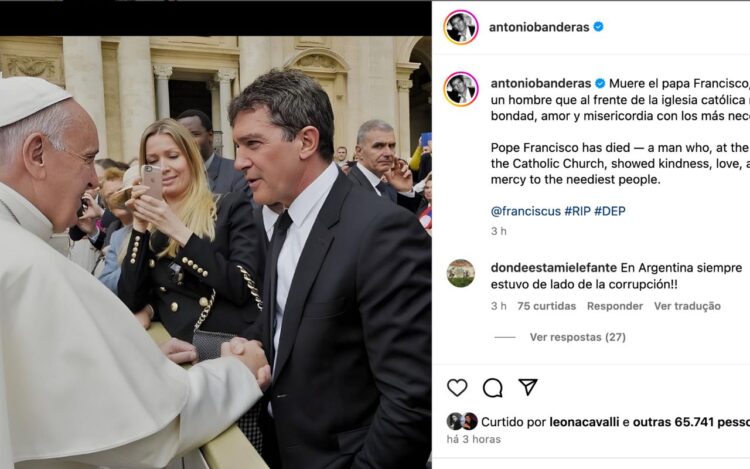 Antonio Banderas - morte papa