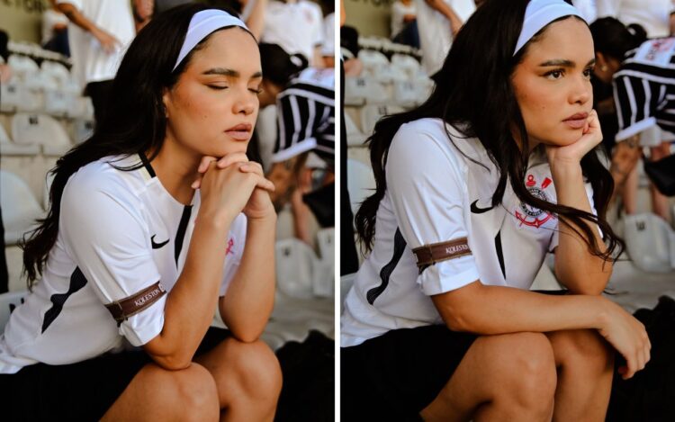 Carol Macedo no jogo Corinthians x Palmeiras - Leo Franco / AgNews