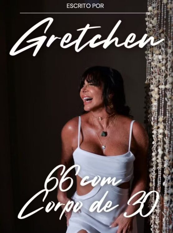 Gretchen volta ao Brasil com e-book sobre saúde aos 60