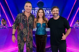 Patrícia Abravanel. Marco Luque e Fábio Rabin