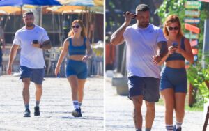 Rafael Cardoso aposta em vida saudável e treina com a namorada na orla