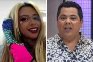 Wenny e o apresentador Arthur Pires